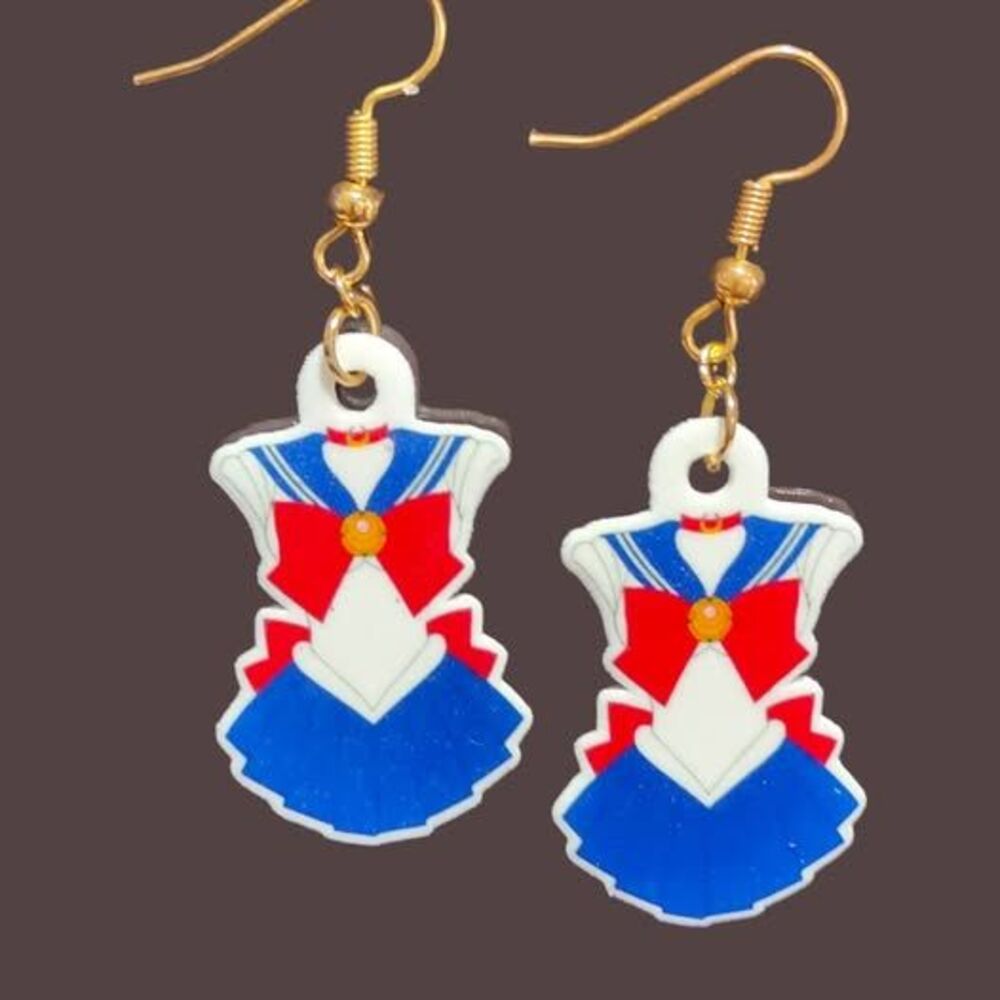 Sailor Moon Earrings-Posts-Silver